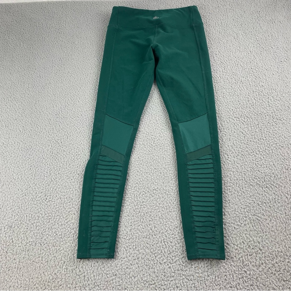 ALO Moto Leggings in Evermist Green